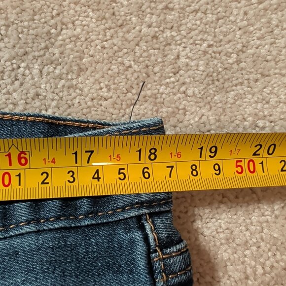 Levis 501 Mens Blue Dark Wash Straight Leg Fit Button Fly Modern Jeans 36X28 - Picture 12 of 14